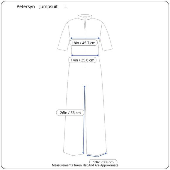 Petersyn Womens Jumpsuit‎ L Strapless Linen Blend Corset Wide Leg Watercolor - Picture 10 of 12